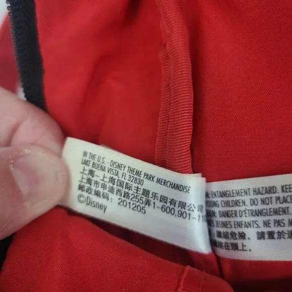 Walt Disney World Parks Minnie Mouse Bows Mini Backpack Red Black Faux Leather - Picture 15 of 16